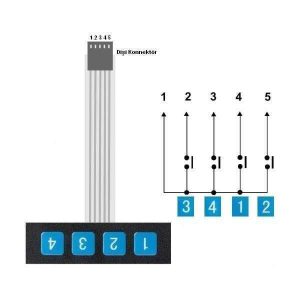 კლავიატურა Matrix Membrane Kepad 1x4 (4326) - Image 2