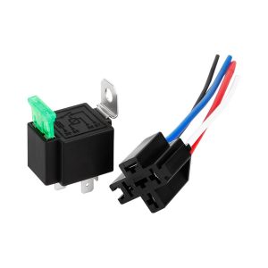 მანქანის რელე მცველით და ბუდით 12V 30A (4337) - Image 2