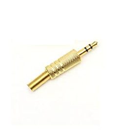 აუდიო სტერეო ჯეკი 3.5mm gold   (36004)