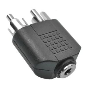 Audio converter 3.5MM   male RCA headphones (7568)L