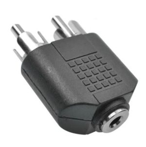 Audio converter 3.5MM   male RCA headphones (7568)L