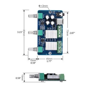 ხმის გამაძლიერებელი  2*15W+30W  (40528) - Image 3