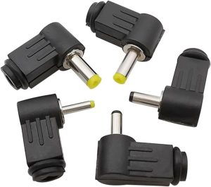 5.5*2.5mmDC power plug round hole 90 degree elbow wiring welding type connector compatible with 5.5*2.1 (7726)