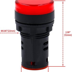 ინდიკატორი წითელი განათებით AD16-22D/S (99455)