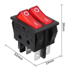 ჩამრთველი 15A 250V X2 (4693)