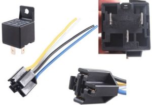 მანქანის რელე ბუდით 24V 40A (43007)