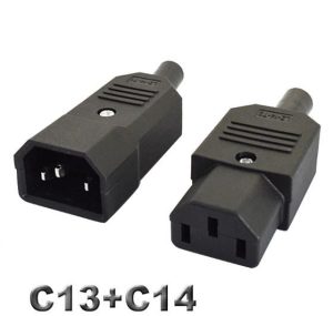 AC შტეკერი C13+C14 დედალ-მამალი  (42957)