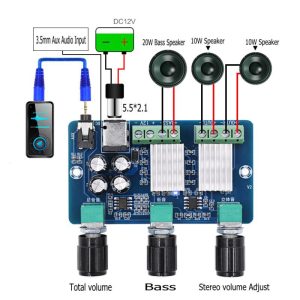 ხმის გამაძლიერებელი  2*15W+30W  (40528) - Image 2