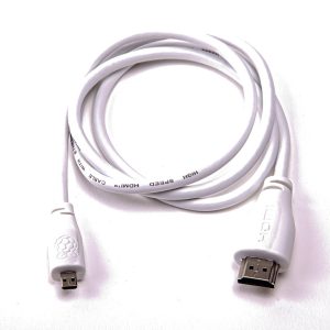 Raspberry Pi 4 Micro-HDMI Cable - 1M / White (61066)
