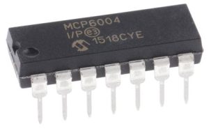 მიკროსქემა MCP6004-I/P DIP14   (39620)