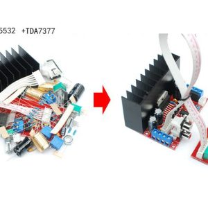 ხმის გამაძლიერებელი 2x10ვატი+30ვატი TDA7377  (39573)