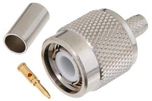 TNC-J-5 male inner screw inner needle connector crimping 316 RG58 5D-FB 50 feeder(9206)L