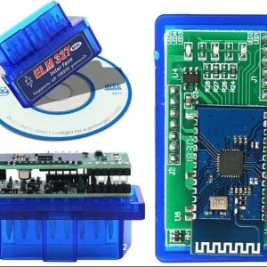 მანქანის დიაგნოსტიკის სკანერი OBD II  V1.5 BLUETOOTH (ორპლატიანი) (77301)