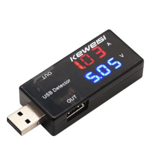 USB ძაბვის/დენის საზომი (ორმაგი)   (38206)