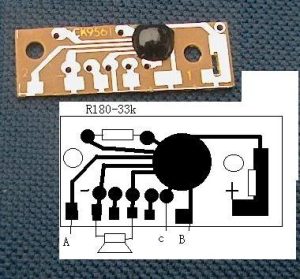 მიკროჩიპი Four alarm sound music IC chip   (54212)