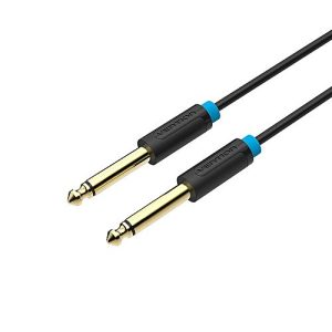 VENTION 6.5mm Male to Male Audio Cable 3M-10M Mono Black (15627)
