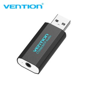 VENTION  4Pole USB External Sound Card Black (15724)