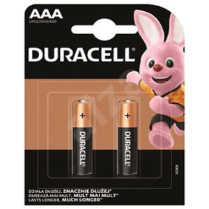 ელემენტი Duracell AAA 1.5v 2 ცალი (49638)