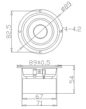 დინამიკი  15W  8ომი (12846) - Image 2